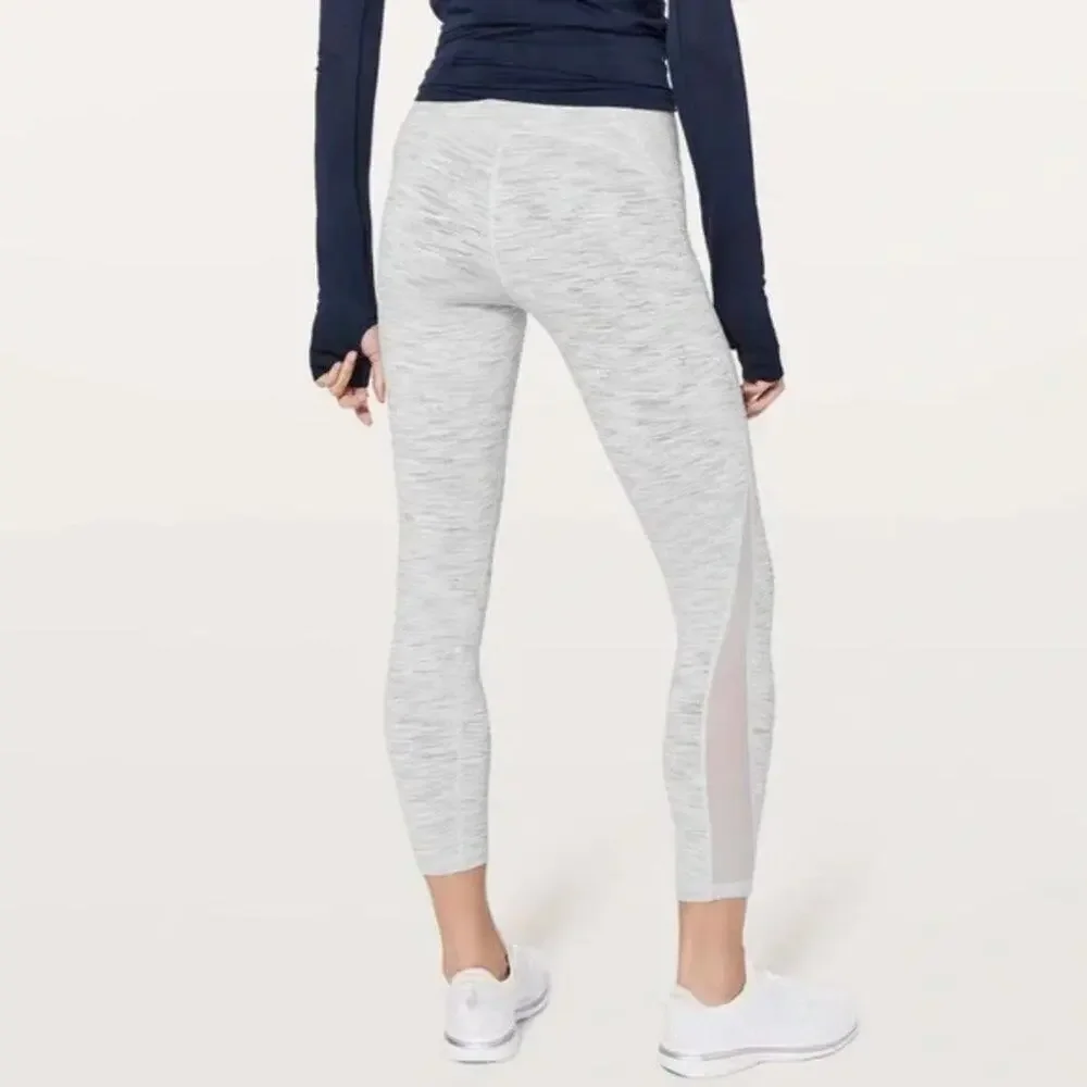 Lululemon Train Times 7/8 Pant 25 Size 6 Space Grey Alpine White